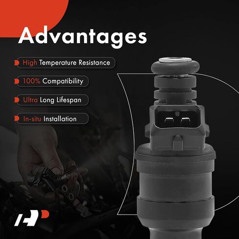 A-Premium Fuel Injectors Set of 8 Compatible with Dodge Ram 1500 94-95, Ram 2500, Ram 3500, Dakota, B1500 95, B2500 94, B3500, Ramcharger, W150, W250 & Jeep Grand Cherokee 95 in Saudi Arabia