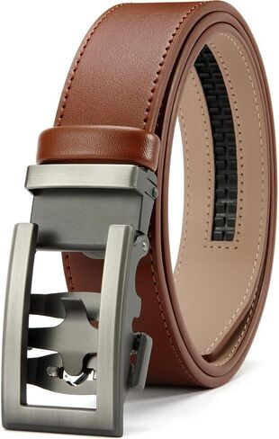 Leather Ratchet Belt Men - Mens Belts Casual Accessories for Every Occasion (35mm) in Saudi Arabia