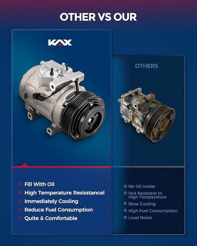 KAX 158486 ضاغط تيار متردد يناسب 2011-2014 موستانج 3.7 لتر، ضاغط تكييف الهواء in Kuwait