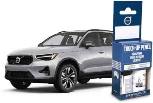 Volvo Touch Up Paint Pen, Includes Base Coat and Clear Coat, 2 x 9 ml (0.3 fl oz), OEM Factory Original (723 Denim Blue) in Saudi Arabia