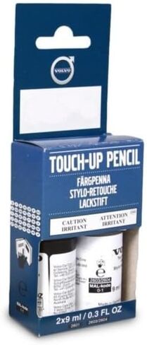 Volvo Touch Up Paint Pen, Includes Base Coat and Clear Coat, 2 x 9 ml (0.3 fl oz), OEM Factory Original (723 Denim Blue) in Saudi Arabia