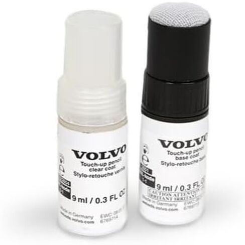 Volvo Touch Up Paint Pen, Includes Base Coat and Clear Coat, 2 x 9 ml (0.3 fl oz), OEM Factory Original (723 Denim Blue) in Saudi Arabia