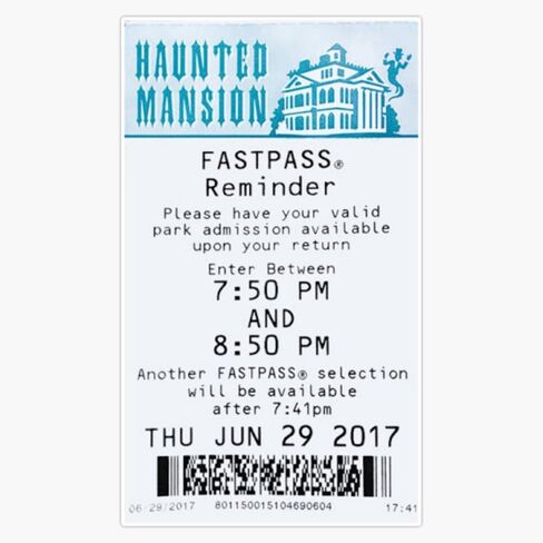 Haunted Mansion Fastpass Sticker Bumper Sticker Vinyl Decal 5" in Saudi Arabia