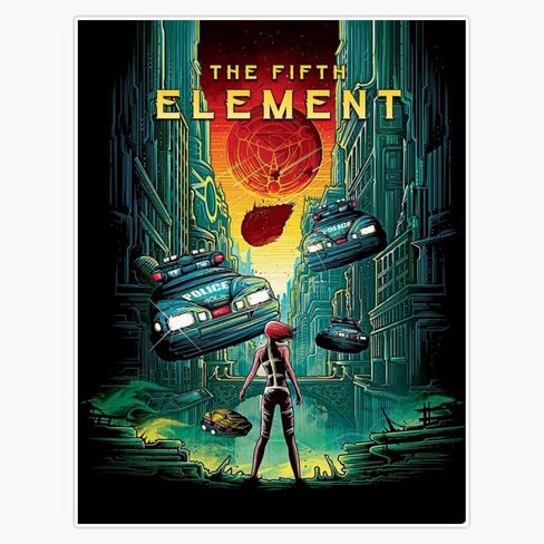MAGNET The Fifth Element Magnetic Vinyl Sticker Decal Magnet 5" in Saudi Arabia