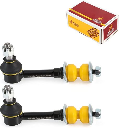 Metrix Premium Chassis Parts - GDX 2 PC Front Sway Bar Stabilizer End Link Kit Fits 96-99 Dodge Ram 1500 4WD, Ram 2500 4WD, Ram 3500 4WD, RWD, Ram 4000 (Mexico), Replacement K7280, Made in Europe in Saudi Arabia