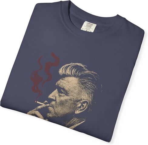 تي شيرت David Lynch - تي شيرت برسومات Fire Walk with Me - قميص Twin Peaks Surreal Film - قميص فيلم عبادة للجنسين - قطن ناعم in Kuwait