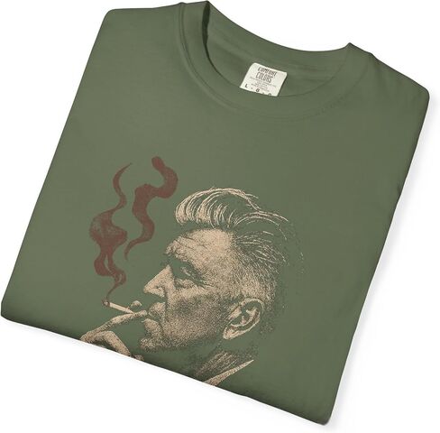 تي شيرت David Lynch - تي شيرت برسومات Fire Walk with Me - قميص Twin Peaks Surreal Film - قميص فيلم عبادة للجنسين - قطن ناعم in Kuwait