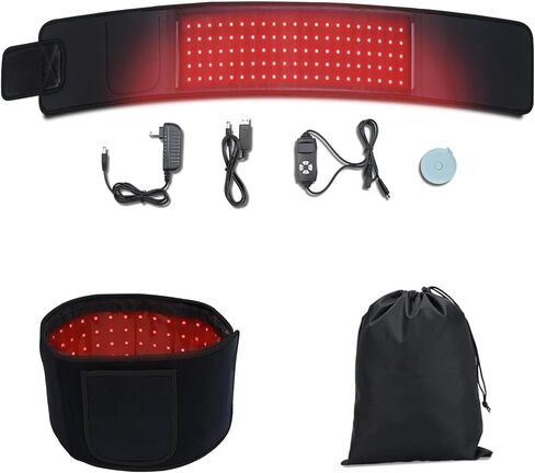 Red Light Therapy Pad Wearable 660nm & 850nm Infrared Light Therapy Mat Devices 31.5" x 11.8" Large Wrap Belt for Body Back Shoulders Waist Joint Muscle Pain Relief in Saudi Arabia