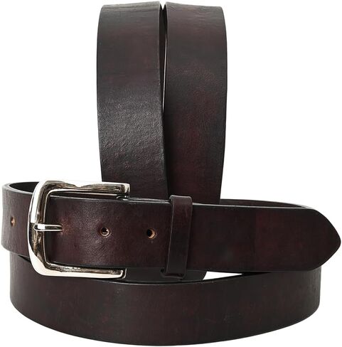 HILASON Western Genuine Leather Belt for Men Women Cowboy Cowgirl Handmade Unisex Full Grain Heavy Duty Tooled Belt for Jeans in Saudi Arabia