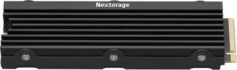Nextorage 1TB(1000GB) Internal SSD compatible with PS5 console and PC M.2 2280 Gen4 NVMe with Heatsink NEM-PAB1TB DRAM less Max Transfer Rate Read: 7400MB/s, Write: 6100MB/s, Solid State Drive in Kuwait
