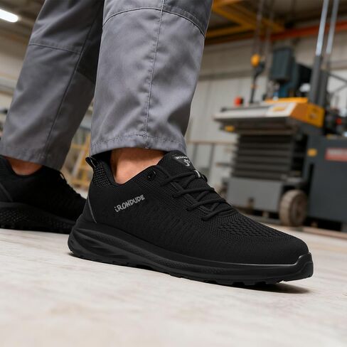 Composite Toe Shoes for Men Lightweight Steel Toe Shoes Comfortable Non Slip Work Shoes Breathable Construction Safety Sneakers Puncture Proof in Saudi Arabia