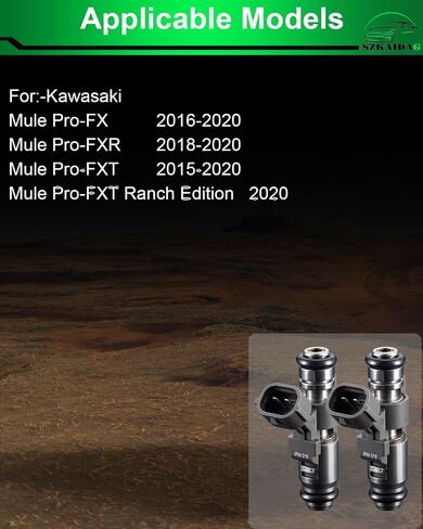 Fuel Injectors IPM018 Fits For:-Kawasaki Mule Pro-FX 2016-2020, Mule Pro-FXR 2018-2020, Mule Pro-FXT 2015 2016 2017 2018 2019 2020, Mule Pro-FXT Ranch Edition 2020, OE# 490560038 (Set of 3) in Saudi Arabia