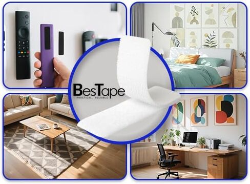 16 Sets 1 x 3 inch Adhesive Fastener Strips, Heavy Duty, Strong Back Adhesive Fasten Command Strips, Double Sided for School, Classroom, Office, Home Use, White in Kuwait