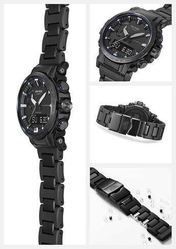 Casio PRO Trek PRW-61FC-1JF [ Climber Line (PRW-61 Series eco-Materials Model Equipped with Radio Wave Solar] Imported from Japan Jan 2023 Model Black in Saudi Arabia