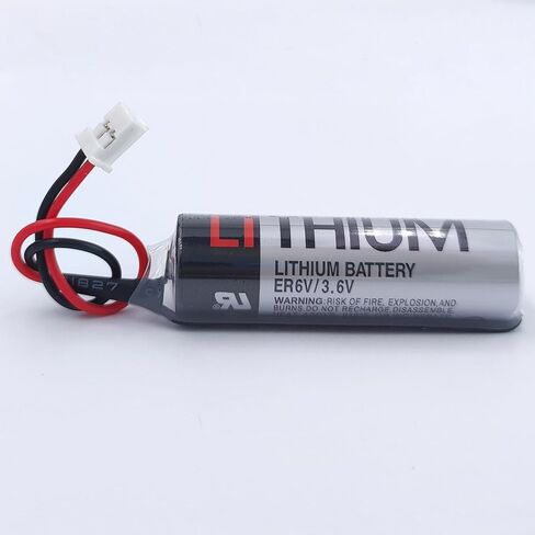 KUANMAI 20 قطعة ER6V 3.6V ER6VLY 2400mAh بطارية مع قابس أبيض لـ Fuji Mounter Fuji H1021H ER6VLY NXT H12.V12.H24 بطارية رأس العمل (20 قطعة) in Kuwait