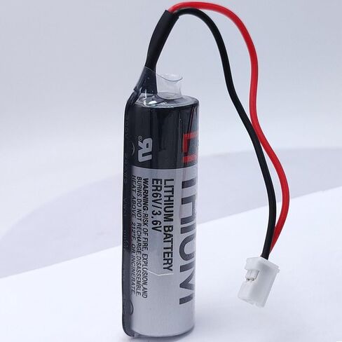 KUANMAI 20 قطعة ER6V 3.6V ER6VLY 2400mAh بطارية مع قابس أبيض لـ Fuji Mounter Fuji H1021H ER6VLY NXT H12.V12.H24 بطارية رأس العمل (20 قطعة) in Kuwait
