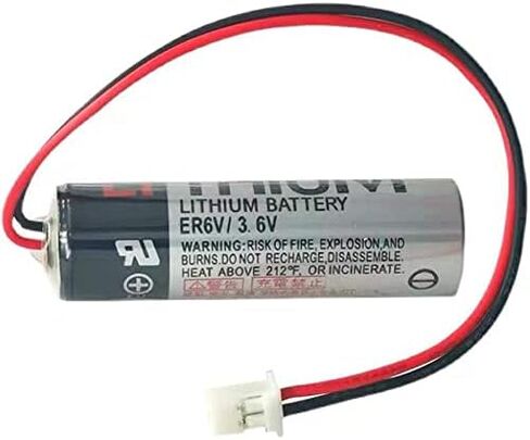 KUANMAI 20 قطعة ER6V 3.6V ER6VLY 2400mAh بطارية مع قابس أبيض لـ Fuji Mounter Fuji H1021H ER6VLY NXT H12.V12.H24 بطارية رأس العمل (20 قطعة) in Kuwait