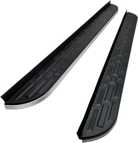 TAC Cobra Running Boards Compatible with 2022-2024 RIVIAN R1S R1T SUV Side Steps Nerf Bars Step Rails Aluminum Black Off-Road Exterior Accessories (2pcs) in Saudi Arabia