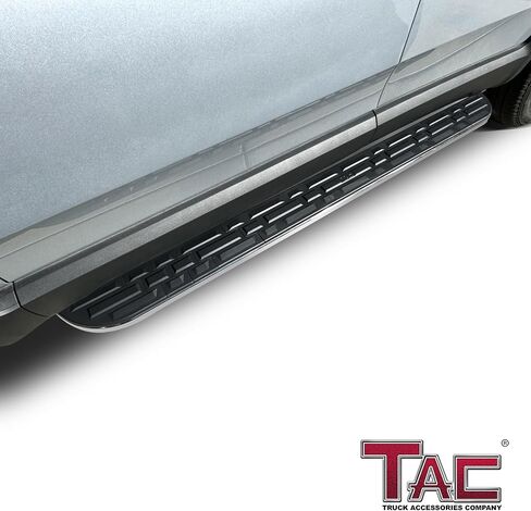 TAC Cobra Running Boards Compatible with 2022-2024 RIVIAN R1S R1T SUV Side Steps Nerf Bars Step Rails Aluminum Black Off-Road Exterior Accessories (2pcs) in Saudi Arabia