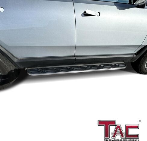 TAC Cobra Running Boards Compatible with 2022-2024 RIVIAN R1S R1T SUV Side Steps Nerf Bars Step Rails Aluminum Black Off-Road Exterior Accessories (2pcs) in Saudi Arabia
