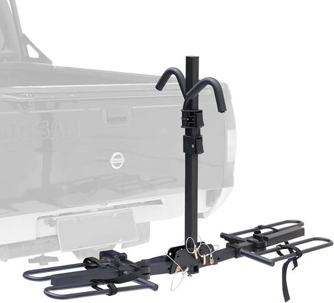 Young 200 lb 2-Bike Rack Hitch Mount for Cars Trucks SUVs RVs, fits Standard, MTB, Fat Tire Bikes w/Up to 5-inch Tire - 2" Hitch Receiver in Saudi Arabia