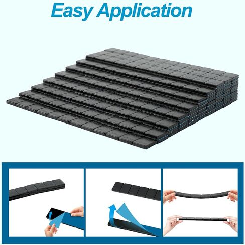 1 Box Black 1/4 Oz Adhesive Stick On Wheel Weights，52 Strip Box, Low Profile, Easy Peel Type for Cars, Trucks, SUVs, Motorcycles（624Pcs） in Saudi Arabia