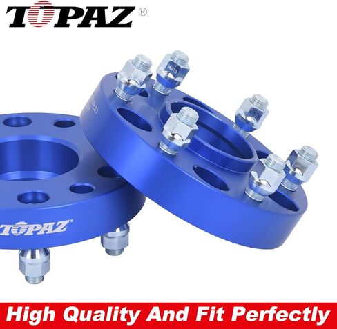 فواصل عجلات TOPAZ 6x5.5 محولات فواصل عجلات مزورة 1.25 بوصة لسيلفرادو سييرا 1500 تاهو سنوربان يوكون إسكاليد إكسبريس 1500، 78.1 ملم تتحمل 6x139.7 M14x1.5 ترصيع (عبوة من 4) in Saudi Arabia
