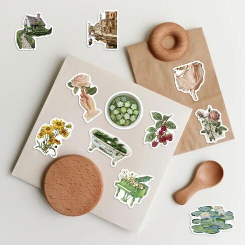 50 PC Sugar Skull Vinyl Stickers Pack, Laptop Skull Decals Decorations for Water Bottle Luggage Computer Skateboard Guitar Motorcycle Bike Nature Stickers Teens Girls Kids Adults in Kuwait