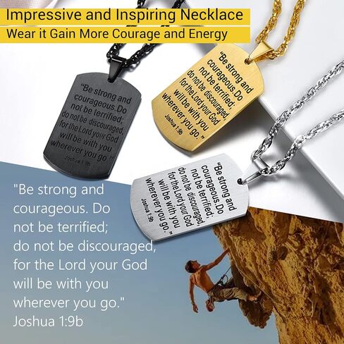 PROSTEEL Cross Necklace for Men Women, 316L Stainless Steel Dog Tag Cross/Dog Tags Military, Jesus Crucifix, Snake Cross, Black/Gold/Silver/Rose Gold/Blue Tone Cross Pendant, Come with Box in Saudi Arabia