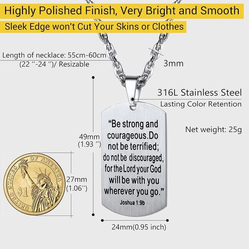PROSTEEL Cross Necklace for Men Women, 316L Stainless Steel Dog Tag Cross/Dog Tags Military, Jesus Crucifix, Snake Cross, Black/Gold/Silver/Rose Gold/Blue Tone Cross Pendant, Come with Box in Saudi Arabia