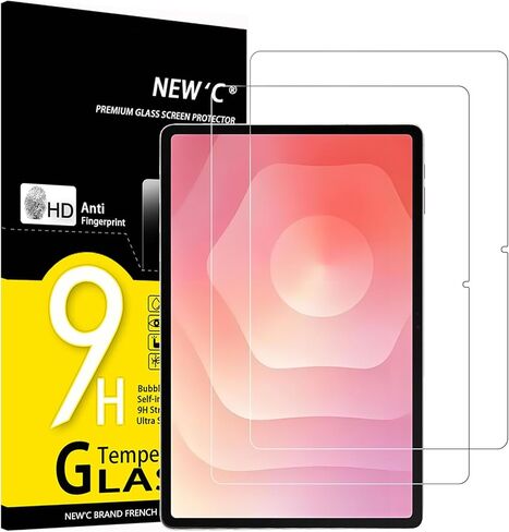 NEW'C [2 Pack Designed for Samsung Galaxy Tab A9 8.7 Inch Screen Protector Tempered Glass, Bubble Free, Ultra Resistant in Kuwait