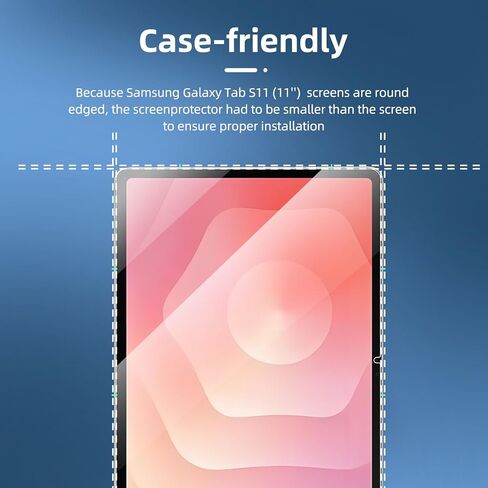 NEW'C [2 Pack Designed for Samsung Galaxy Tab A9 8.7 Inch Screen Protector Tempered Glass, Bubble Free, Ultra Resistant in Kuwait