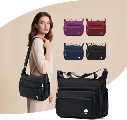 Crossbody Bags for Women, Roomy Multiple Pockets Shoulder Handbag Ladies Crossbody Purse Fashion Tote Top Handle Satchel in Saudi Arabia