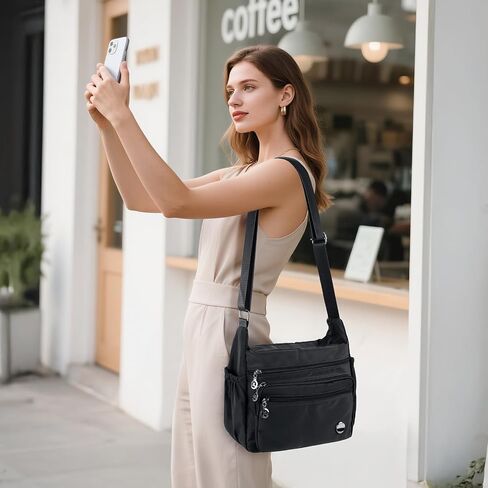 Crossbody Bags for Women, Roomy Multiple Pockets Shoulder Handbag Ladies Crossbody Purse Fashion Tote Top Handle Satchel in Saudi Arabia