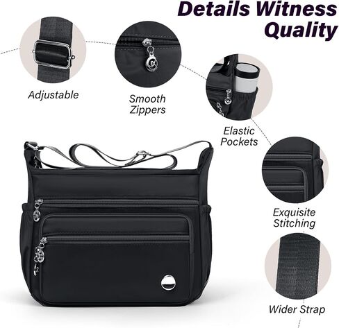 Crossbody Bags for Women, Roomy Multiple Pockets Shoulder Handbag Ladies Crossbody Purse Fashion Tote Top Handle Satchel in Saudi Arabia