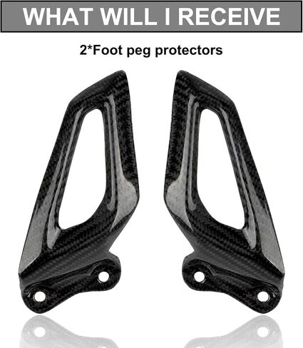PSLER Motorcycle Foot Peg Heel Guards Rearset Protector for S1000RR S1000RRH 2019-2024(Carbon) in Saudi Arabia