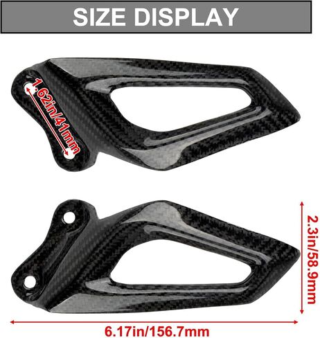 PSLER Motorcycle Foot Peg Heel Guards Rearset Protector for S1000RR S1000RRH 2019-2024(Carbon) in Saudi Arabia