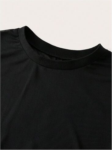 Women's Two Piece Sheer Mesh Short Sleeve Cropped T Shirts with Deep V Neck Cami Tank Tops in Saudi Arabia