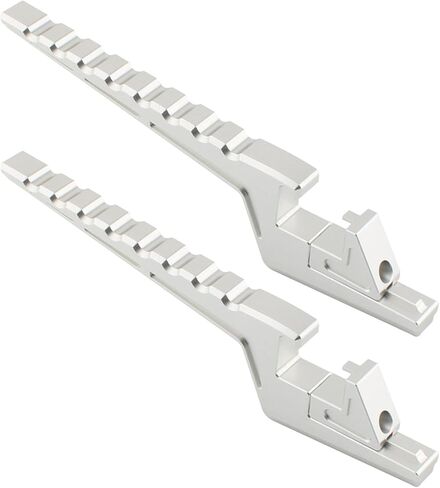 دراجة نارية الركاب القدم أوتاد تمديد قوس المضادة للانزلاق مسند القدمين الدواسات الخلفية تعديل دواسة القدم للدراجة (1 زوج)-أسود in Kuwait