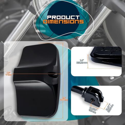 Rear Passenger Footpeg Passenger Peg Floorboard Footboard for Harley (18-later Softail, Eagle-Black) in Saudi Arabia
