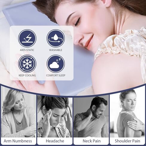 وسادة ثلج باردة مقاس 30 × 40 سم - عبوة باردة قابلة لإعادة الاستخدام - رائعة ومريحة وتخفف الألم للمنزل والخارج (أرجواني) in Kuwait