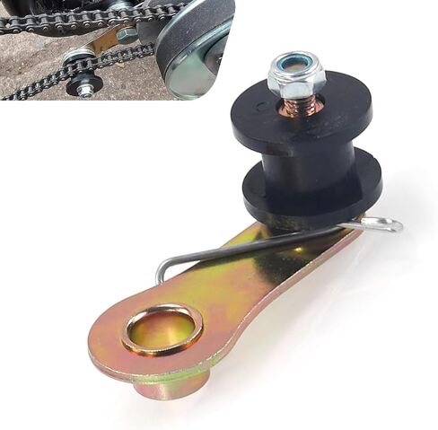 Chain Slider Tensioner Adjuster Roller Guide, Pit Bike Parts, Fit for ATV 110CC 125CC 140CC, Chain Tensioner (Black) in Saudi Arabia