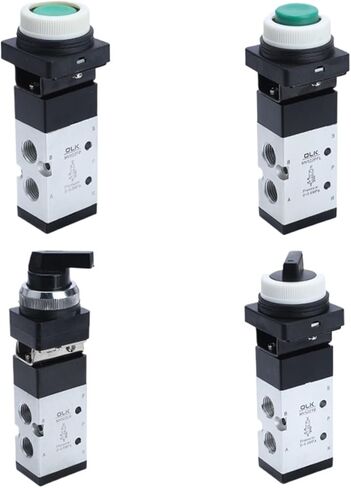 1PCS MV322 MV522R/PB/EB/TB Pneumatic Mechanical Valve 2 Position 5 Way Manual Valve Air Switch Control Valve Push Button Momentary(MV322PP) in Saudi Arabia