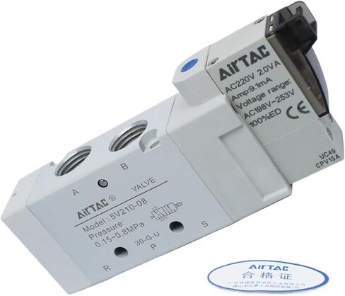 1PCS 5V Series Pneumatic Air Control Valve 5V110-06A/B/C/F/5V210-08 310-10 Solenoid Valve(5V110-06-AC220V) in Saudi Arabia