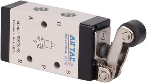 1PCS Mechanical Valve Switch M5R110/M5R210 Pneumatic 5/2 Way Control Valves M5R Sereis Roller Type(M5R110,08) in Saudi Arabia