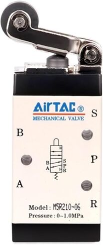 1PCS Mechanical Valve Switch M5R110/M5R210 Pneumatic 5/2 Way Control Valves M5R Sereis Roller Type(M5R110,08) in Saudi Arabia