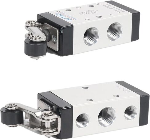 1PCS Mechanical Valve Switch M5R110/M5R210 Pneumatic 5/2 Way Control Valves M5R Sereis Roller Type(M5R110,08) in Saudi Arabia