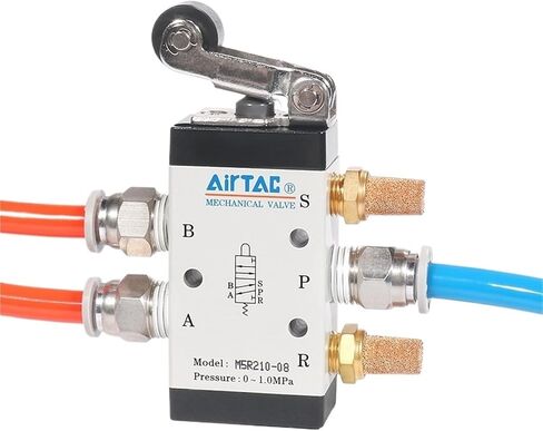 1PCS Mechanical Valve Switch M5R110/M5R210 Pneumatic 5/2 Way Control Valves M5R Sereis Roller Type(M5R110,08) in Saudi Arabia