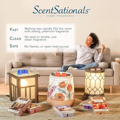 Scentsationals Wax Melt Warmer, for Scented Wax Melts - Day of The Dead Collection Cat Dance - Fragrance Cubes and Tarts in Saudi Arabia