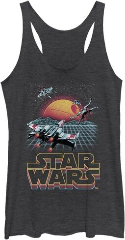 قميص بدون أكمام للسيدات من STAR WARS Retro_Xwing بتصميم Racerback in Kuwait
